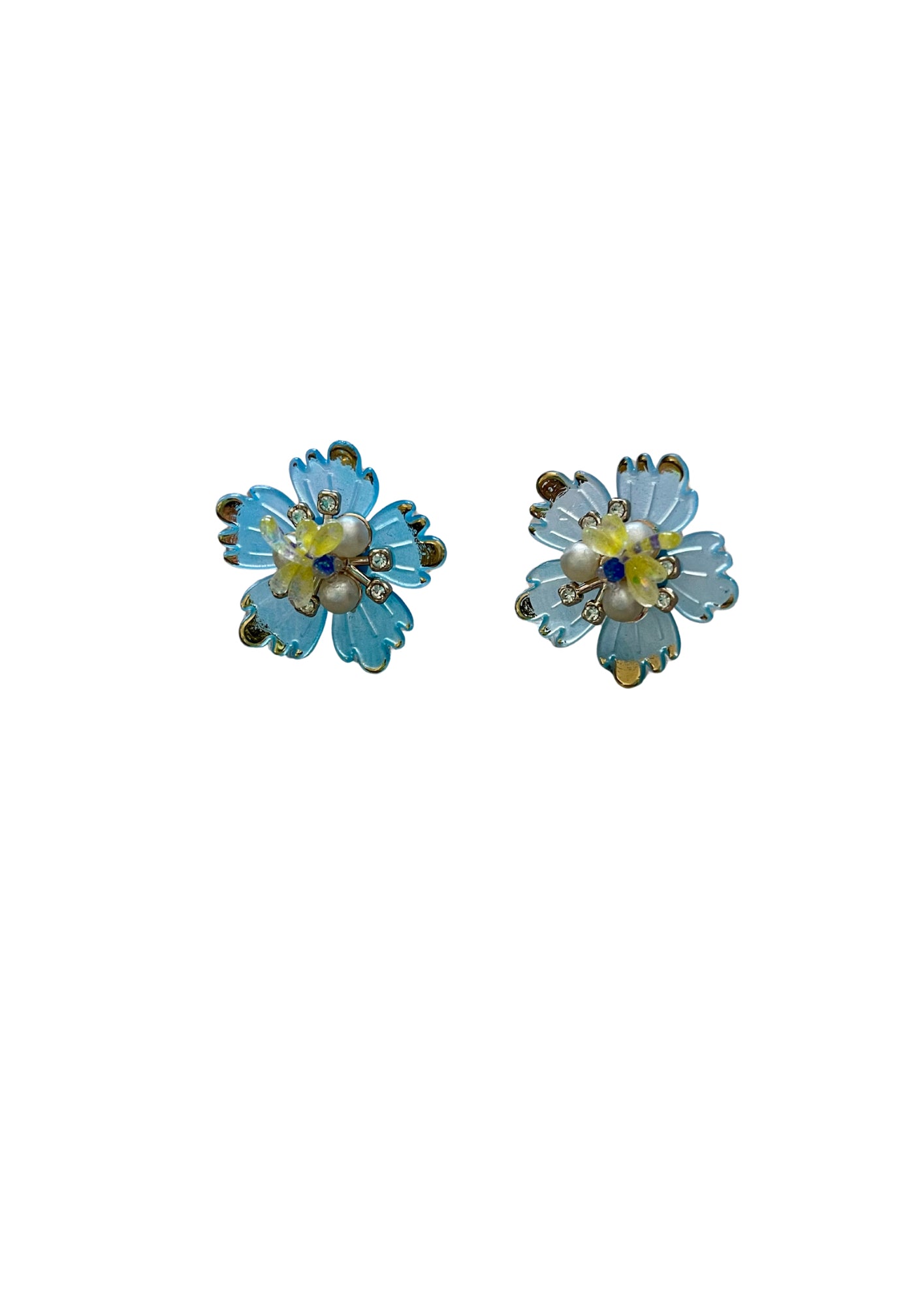 Boucles D'Oreilles artisanales Fleur