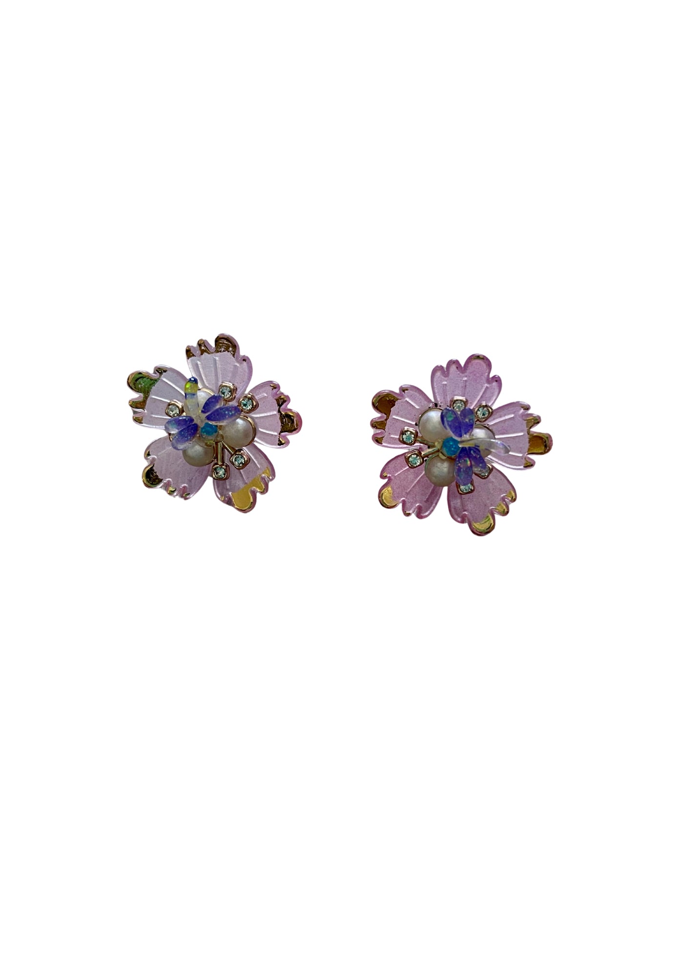 Boucles D'Oreilles artisanales Fleur